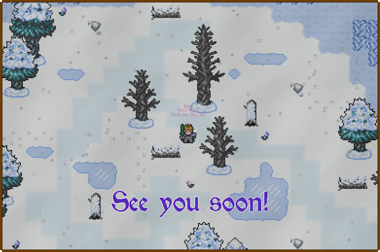 A screenshot showcasing a new snowy area coming to the game